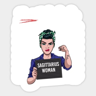 Sagittarius Woman Sticker
